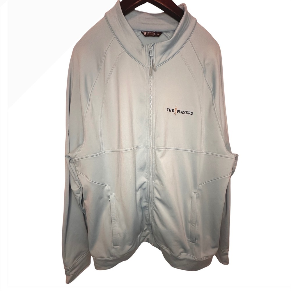 Levelwear Track Jacket Mens XL Light Blue The Players Championship Golf